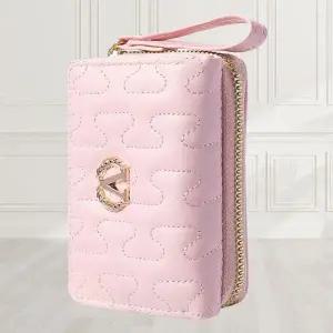 [하프클럽/]3단 브이 여자 선물 미니 수납 여성 레드 30대 블랙