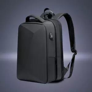 [하프클럽/]남성 잠금 백팩 대학생 책가방 USB 충전 노트북 가방