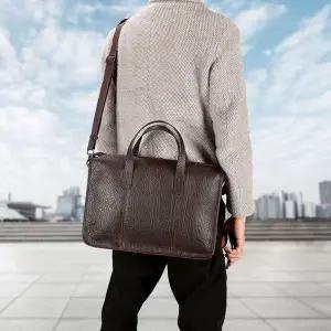 [하프클럽/]클래식 가죽 서류가방 크로스백 브리프케이스 토트백