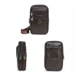 [하프클럽/]가죽백 크로스백 남학생 직장인 가방 미니 보조 남성