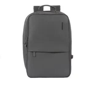 [하프클럽/]USB 여행 백팩 심플 스퀘어 모던한 가방 그레이