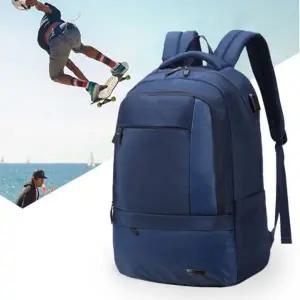 [하프클럽/]남자백팩 백팩 USB 백팩 노트북 학생 가방 네이비