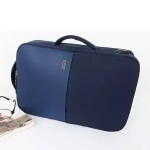 [하프클럽/]USB백팩 노트북 쿠션 심플 백팩 토트백 가방 네이비