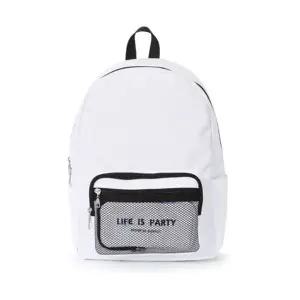 [하프클럽/]백팩 여행 학생 심플 매쉬 학원 컬러 가방 화이트