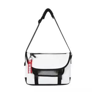 [하프클럽/]초등학생 중학생 가방 메신저백 학생 크로스백 화이트