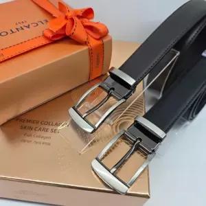 엘칸토 M백화점 남성 소가죽 캐주얼핀벨드 남성 캐주얼 소가죽 핀 벨트 LCMB04U626