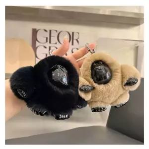 [하프클럽/]토끼털 고릴라 키링