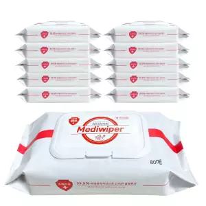 손세정 메디와이퍼 손소독 물티슈 10개입 80매