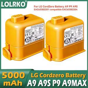 LG 코드 제로 A9 PlusEAC용 진공 청소기 배터리 5000mAh 63758601 MEV