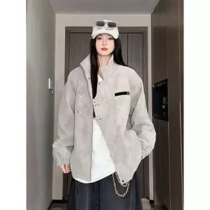 원더우면 남친 빈티지 차이나 자켓 가죽 쇼트 야구점퍼 야상 봄가을 나염 OPH3