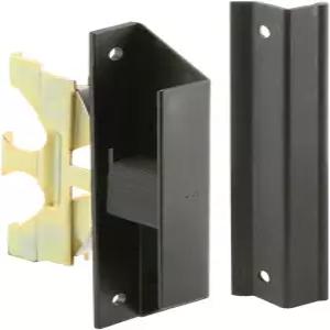 프라임 라인 A 220 블랙 스크린 도어 래치 및 풀 베이 밀스(싱글 팩) 플라스틱/스틸/아연에 맞습니다