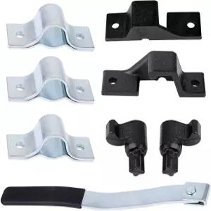 트레일러 캠 바 도어 잠금 키트 - 견고하고 내구성이 뛰어난 블랙 코팅 녹 방지 마감으로 덤프 및 트럭용