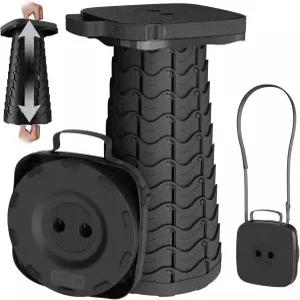 Guioiby 2025 업그레이드된 휴대용 접이식 의자 최대 적재 용량 485파운드의 텔레스코프 캠핑 정원 낚시