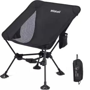 와일드콜 경량 접이식 캠핑 의자 큰 발이 가라앉지 않는 컴팩트 비치