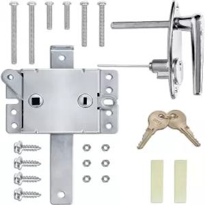 차고 도어 잠금 키트 내부 슬라이드 래치 메커니즘이 있는 L-핸들 하드웨어