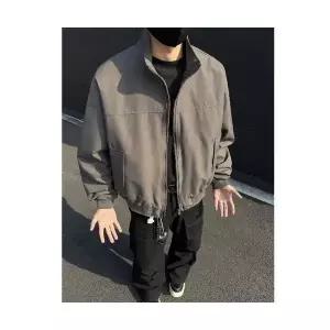 야무치 남자 데일리룩 점퍼 바람막이 빈티지 항공 봄 가을 스탠드카라 야구복 야상 상의 KUK3