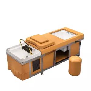 마사지침대 일자형 살롱 베드 일자 때밀이 마사지 피부관리 목받침 침대 안마 수동 샵 미용실