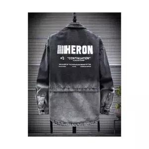 키체샵 남성 청자켓 봄 가을 데님 코트 고등학교 중학교 학생 멋쟁이 기류 점퍼 HO3