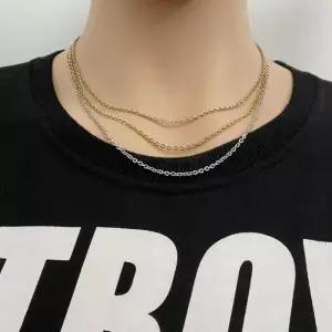 [라일리쥬얼리] Rly WL 써지컬스틸 쇄골체인 남녀공용 체인목걸이(골