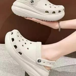 [라일리] Rly 슬리퍼 통굽 샌들 키높이 5cm 구멍 여름