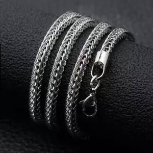 [라일리쥬얼리] Rly WL 써지컬스틸 폭스체인 목걸이