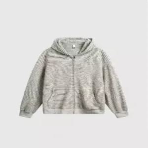 크리링 남성 캐주얼 빈티지 스트라이프 바람 집업 커플 맨투맨 가디건 KKE3