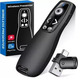 프레젠테이션 클릭기 PowerPoint용 무선 프레젠터 리모컨 볼륨 조절 기능이 있는 Mac 컴퓨터 노트북용