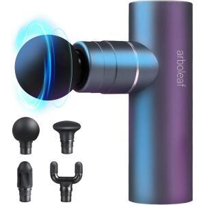 아르보 마사지 건 딥 티슈 파워 밸런스 휴대성 무소음 브러시리스 모터가 장착된 풀 메탈 타악기 마사지기 - 운동선수용 초조용한 포켓 사이즈 허리 홈 오피스 여행