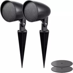 모노프라이스 아웃도어 2.5인치 위성 정원 스피커(페어) - 시카모어 시리즈