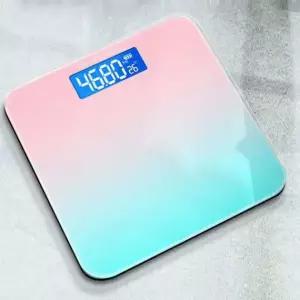 그라데이션 디지털 체중계 가정용 강화유리 체지방 체중계 인테리어 저울