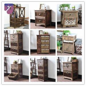 서랍장 유럽풍 우드 엔틱 빈티지협탁 침대협 복도 침실 심플