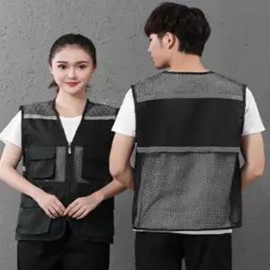 [하프클럽/셀러허브_여성트랜드패션]매쉬 레저 포켓 조끼 반사조끼 남자공