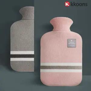 꾼스 뜨거운 보온 물주머니 미니 물 핫팩 온수 찜질팩