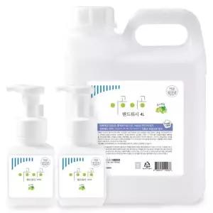 이공이공 핸드워시 머스캣향 4L 1개+300ml 본품 2개