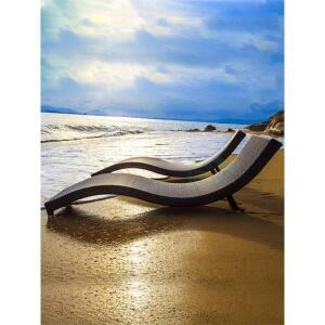 야외 라탄 썬베드 비치 리조트 수영장 펜션 의자