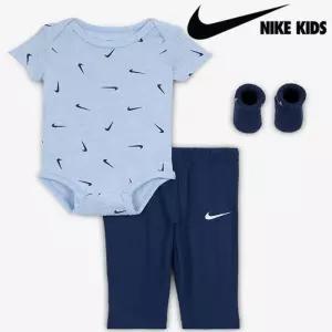[국내매장판] 나이키 키즈 3PK 바디수트 와플팬츠 세트 네이비 6-12개월 A253UU890P 258602