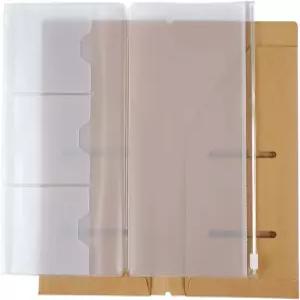 모터머 크래프트 파일 폴더 지퍼 PVC 파우치/수납 가방 여행자 저널 액세서리 팩 - 스탠다드 사이즈 노트북