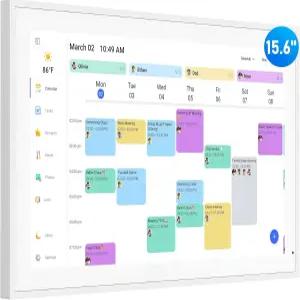 디지털 캘린더 15.6 월 플래너 전자 및 안무 차트 가족 일정을 위한 스마트 터치스크린 인터랙티브