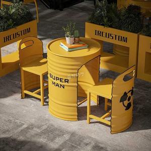 야외 바테이블 정원 의자 테이블 가든 인테리어 의자 철제