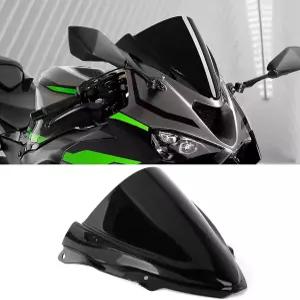 가와사키 닌자 ZX6R 2024용 와이알넘 모터사이클 윈드쉴드 2025 전면 윈드스크린 더블 버블 아크릴 페어링