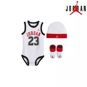[국내매장판] 나이키 키즈 조던23 저지 바디수트 세트 화이트 6-12개월 N253UU808P 258802