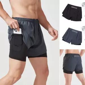 [하프클럽/]러닝팬츠 남성 러닝쇼츠 스포츠 일체형 레깅스 반바지