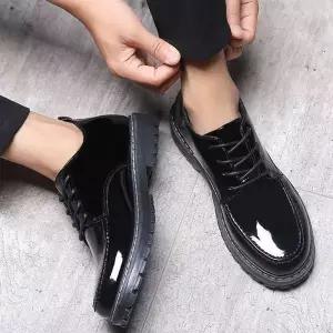 [하프클럽/]정장 신발 남자 에나멜 클래식 남성 로퍼 캐주얼 구두