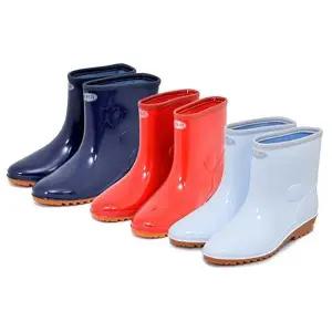 [하프클럽/]여성 부츠 미끄럼방지 작업용 주방화 방수 반장화 안