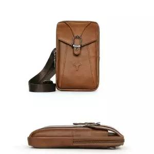 [하프클럽/]캐주얼 크로스백 학생 보조 소가죽 미니 패션 가방 남