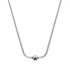 [하프클럽/]줄 패션 목걸이 여자 스콰즈 커플 SIDA132 써지컬스틸