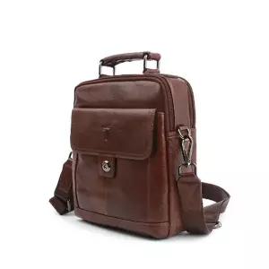 [하프클럽/]보조 외출 가방 크로스백 가죽 토트백 브라운