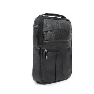 [하프클럽/]슬링 크로스백 가죽 남성 핸드폰 보조 가방 블랙