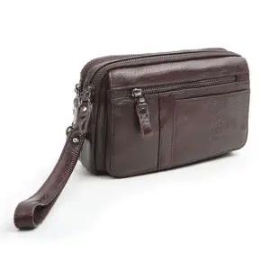 [하프클럽/]미니백 맨즈백 손가방 레트로 빈티지 가방 브라운