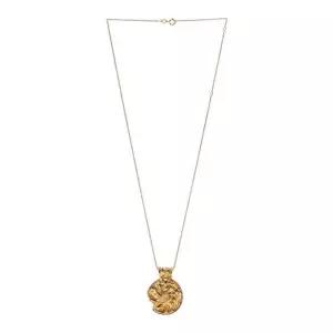 [공용 썬 살루테이션 메달리온 네크리스 FJ1587 ABRZ 24GOLD